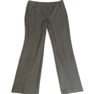 Vintage 90’s Sag Harbor Taupe Wide Leg Pinstripe Women's Pants W/ Button Hip.